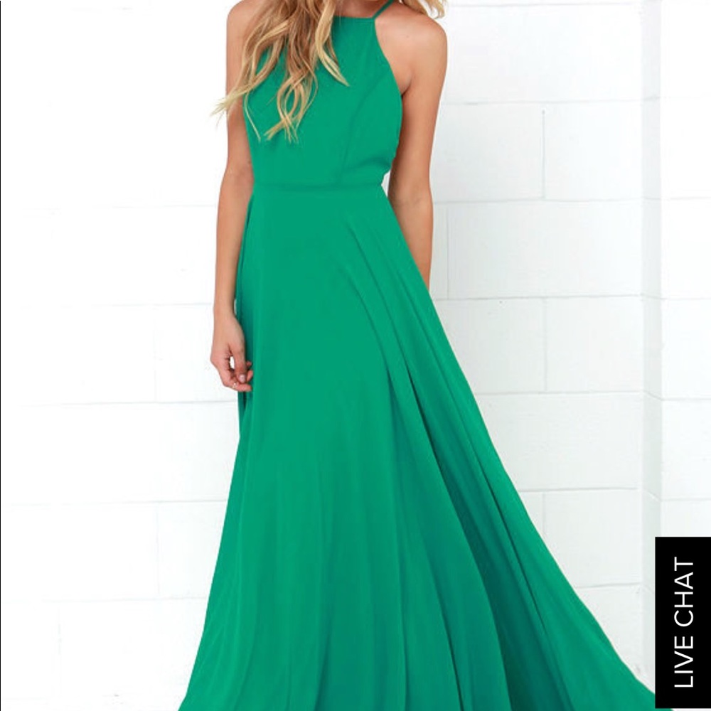 Green lulus maxi dress
